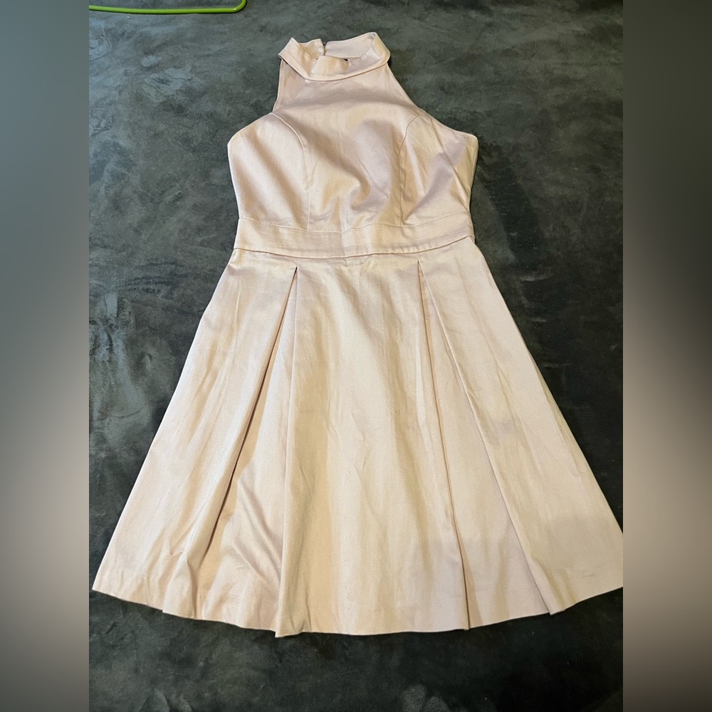 Zara Basic Collection Halter Skate Dress in a Soft
Pink